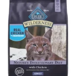 Blue Buffalo Wilderness Natural Adult Dry Cat Food, High-Protein and Grain-Free Diet, Supports Healthy Muscle Development and a Healthy Immune System, Chicken, 12-lb. Bag