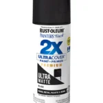 Rust-Oleum 331182 Painter's Touch 2X Ultra Cover Spray Paint, 12 oz, Ultra Matte Black