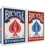 Bicycle Standard Playing Cards, Standard Poker Size Deck of Cards, Red & Blue (2 Pack), Classic Cards for Poker, Blackjack, Family Game Night & Card Games, Fun for All Ages