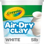Crayola Air Dry Clay (5lbs), Teacher Supplies, Natural White Modeling Clay for Kids, Sculpting Material, Bulk Craft Supplies for Art ClassroomsAbout this item CRAYOLA AIR DRY CLAY: Includes 5 pounds of Crayola Sculpting Clay in a re-sealable bucket. BULK TEACHER SUPPLIES: Stock up on teacher classroom must haves, including Crayola bulk packs of crayons, markers, and more. Great for kindergarten, preschool, elementary school, art rooms, and group projects. DIY CLAY PROJECTS: Crayola Air Dry Clay lets you use traditional clay sculpting techniques such as coil, slab, pinch, and score-and-weld. Add water to make the clay softer for ease of use! HANDS ON LEARNING: Perfect for classrooms and group activities, this 5lb bucket of bulk clay is a great resource for teachers looking to facilitate hands-on learning. USE WITH PAINT: Crayola Project Paints & Acrylic Paints work well for adding details to your air dry clay creations. EASY CLEAN-UP: Resealable plastic bucket of Air Dry Clay is a snap to clean up. LONG LASTING: Store unused clay in an airtight container to keep it fresh and ready to reuse.