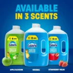 Dawn Ultra Original Dish Soap Refill Jug, Large Size Original Blue Liquid Dishwashing Detergent, Powerful Dawn Dish Soap for Grease, 51.5 oz - Image 2