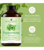 Handcraft Blends Peppermint Essential Oil – Huge 4 Fl Oz – 100% Pure and Natural – Premium Grade Essential Oil for Diffuser and Aromatherapy, Skin, Massage, Candle and Soap Making Fragrance - Image 2