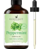 Handcraft Blends Peppermint Essential Oil – Huge 4 Fl Oz – 100% Pure and Natural – Premium Grade Essential Oil for Diffuser and Aromatherapy, Skin, Massage, Candle and Soap Making Fragrance