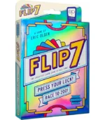 USAOPOLY Flip 7, The Ultimate Blend of Press Your Luck & Strategy, Fast-Paced Addictive Card Game,Quick to Learn & Easy to Teach,Perfect for Game Nights, 3+ Players, Ages 8 & Up, 20 Minutes Play Time
