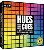 HUES and CUES - Vibrant Color Guessing Board Game for 3-10 Players Ages 8+, Connect Clues and Guess from 480 Color Squares