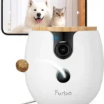 Furbo Mini 360° 2K QHD Pet Camera: Basic See, Talk & Toss Features, No AI Alerts, No Subscription Required, Dog & Cat Rotating Treat Dispenser w/Phone App, Smart Indoor Cam, 2-Way Audio & Night Vision