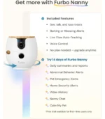 Furbo Mini 360° 2K QHD Pet Camera: Basic See, Talk & Toss Features, No AI Alerts, No Subscription Required, Dog & Cat Rotating Treat Dispenser w/Phone App, Smart Indoor Cam, 2-Way Audio & Night Vision - Image 3