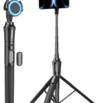 UBeesize 72'' Magnetic Tripod for iPhone with Remote, Extendable Cell Phone Tripod Stand, Compatible with MagSafe, Selfie Stick Tripod for iPhone 15 14 13 12 11 Series and Android Phones