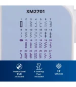 Brother Sewing Machine, XM2701, Lightweight Machine with 27 Stitches, 6 Included Sewing Feet - Image 2