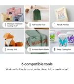 Cricut Explore 5 Essential Bundle + Rainbow Sampler - for Vinyl, HTV, Stickers, Cards & Custom Decals - Includes Smart Vinyl, Smart Iron-On, Printable Vinyl, Cardstock & 100+ Project eBook - Image 3