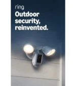 Ring Floodlight Cam Wired Plus, Outdoor home or business security with motion-activated 1080p HD video and floodlights, White